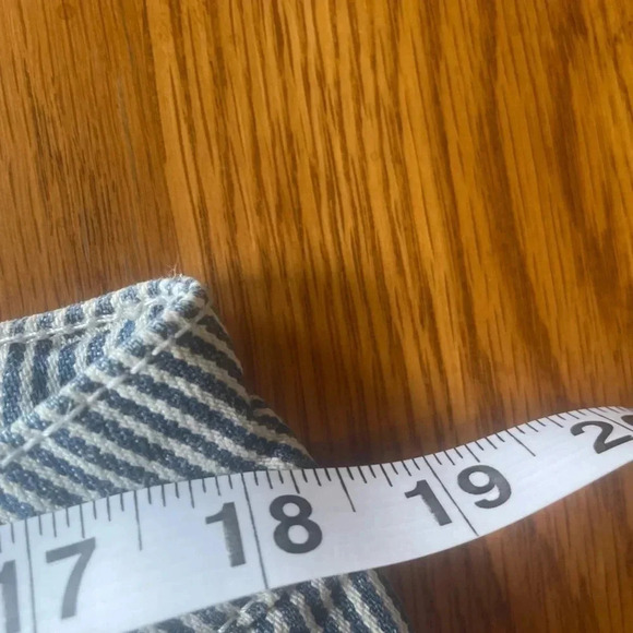 NWT Seven 7 Stripe Denim Bermuda Shorts Blue 16 0283 - Picture 5 of 8